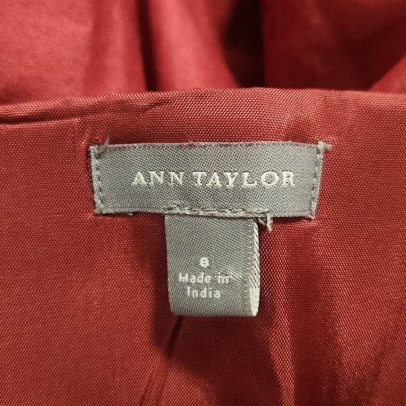 Ann Taylor Elegant Red Strapless Dress - Picture 6 of 10
